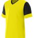 Augusta Sportswear 1601 Youth Lightning Jersey in Power yellow/ black front view