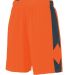 Augusta Sportswear 1715 Block Out Short in Power orange/ slate side view