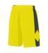 Augusta Sportswear 1715 Block Out Short in Power yellow/ slate side view