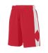 Augusta Sportswear 1715 Block Out Short in Red/ white side view