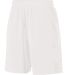 Augusta Sportswear 1715 Block Out Short in White/ white side view