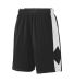 Augusta Sportswear 1716 Youth Block Out Short Black/ White side view