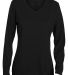 Augusta Sportswear 1788 Women's Long Sleeve Wickin in Black front view