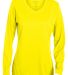 Augusta Sportswear 1788 Women's Long Sleeve Wickin in Power yellow front view
