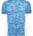 Augusta Sportswear 1798 Digi Camo Wicking T-Shirt in Power blue digi back view
