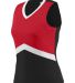 Augusta Sportswear 9201 Girls' Cheerflex Shell in Black/ red/ white front view