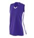Augusta Sportswear 527 Women's Wicking Mesh Powerh in Purple/ white front view
