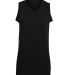 Augusta Sportswear 551 Girls' Sleeveless Two-Butto in Black front view