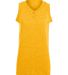 Augusta Sportswear 551 Girls' Sleeveless Two-Butto in Gold front view
