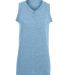 Augusta Sportswear 551 Girls' Sleeveless Two-Butto in Light blue front view