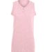 Augusta Sportswear 551 Girls' Sleeveless Two-Butto in Light pink front view