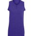 Augusta Sportswear 551 Girls' Sleeveless Two-Butto in Purple front view