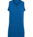 Augusta Sportswear 551 Girls' Sleeveless Two-Butto in Royal front view