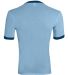 Augusta Sportswear 711 Youth Ringer T-Shirt in Light blue/ navy back view