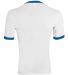 Augusta Sportswear 711 Youth Ringer T-Shirt in White/ royal back view