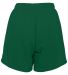 Augusta Sportswear 961 Girls' Wicking Mesh Short in Dark green back view