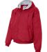Augusta Sportswear 3280 Hooded Fleece Lined Jacket in Red side view