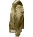 Augusta Sportswear 3610 Satin Baseball Jacket Stri in Metallic gold/ white side view