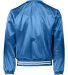Augusta Sportswear 3610 Satin Baseball Jacket Stri in Royal/ white back view