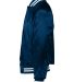 Augusta Sportswear 3610 Satin Baseball Jacket Stri in Navy/ white side view
