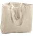 Augusta Sportswear 600 Jumbo Tote in Natural front view