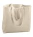 Augusta Sportswear 600 Jumbo Tote in Natural side view