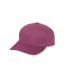 Augusta Sportswear 6206 Youth Six-Panel Cotton Twi in Maroon front view