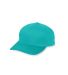 Augusta Sportswear 6206 Youth Six-Panel Cotton Twi in Teal front view