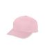 Augusta Sportswear 6206 Youth Six-Panel Cotton Twi in Light pink front view
