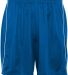Augusta Sportswear 460 Wicking Soccer Short with P in Royal/ white front view