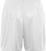 Augusta Sportswear 461 Youth Wicking Soccer Short  in White/ black back view
