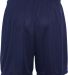 Augusta Sportswear 461 Youth Wicking Soccer Short  in Navy/ white back view