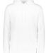 Augusta Sportswear 5505 Wicking Fleece Hoodie in White front view