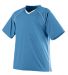 Augusta Sportswear 214 Striker Jersey in Columbia blue/ white front view