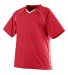 Augusta Sportswear 215 Youth Striker Jersey in Red/ white front view