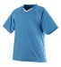 Augusta Sportswear 215 Youth Striker Jersey in Columbia blue/ white front view