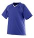 Augusta Sportswear 215 Youth Striker Jersey in Purple/ white front view