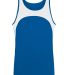 Augusta Sportswear 341 Youth Velocity Track Jersey in Royal/ white front view
