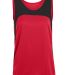 Augusta Sportswear 342 Women's Velocity Track Jers in Red/ black front view