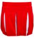 Augusta Sportswear 9116 Girls' Liberty Skirt in Red/ white back view