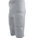 Augusta Sportswear 9601 Youth Gridiron Integrated  in Silver grey front view