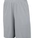 Augusta Sportswear 1428 Training Short with Pocket in Silver grey front view