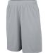 Augusta Sportswear 1428 Training Short with Pocket in Silver grey side view
