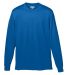 Augusta Sportswear 789 Youth Wicking Long Sleeve T in Royal front view