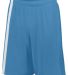 Augusta Sportswear 1623 Youth Attacking Third Shor in Columbia blue/ white front view