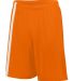 Augusta Sportswear 1623 Youth Attacking Third Shor in Power orange/ white side view