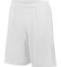 Augusta Sportswear 1623 Youth Attacking Third Shor in White/ white side view