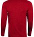 Augusta Sportswear 2807 Kinergy Long Sleeve Tee in Red heather back view