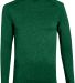 Augusta Sportswear 2807 Kinergy Long Sleeve Tee in Dark green heather front view