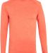 Augusta Sportswear 2807 Kinergy Long Sleeve Tee in Orange heather front view